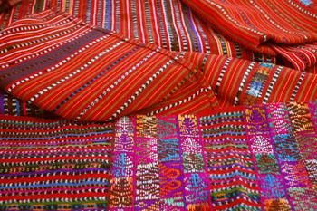 Collection of Guatemalan fabric